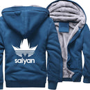 Veste manga polaire adidas saiyan bleu DBZ