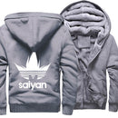 Veste manga polaire adidas saiyan gris DBZ