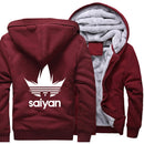 Veste manga polaire adidas saiyan rouge DBZ