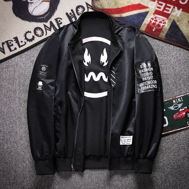 Veste réversible Streetwear noir