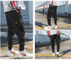Pantalon Streetwear cargo noir homme vue d'ensemble