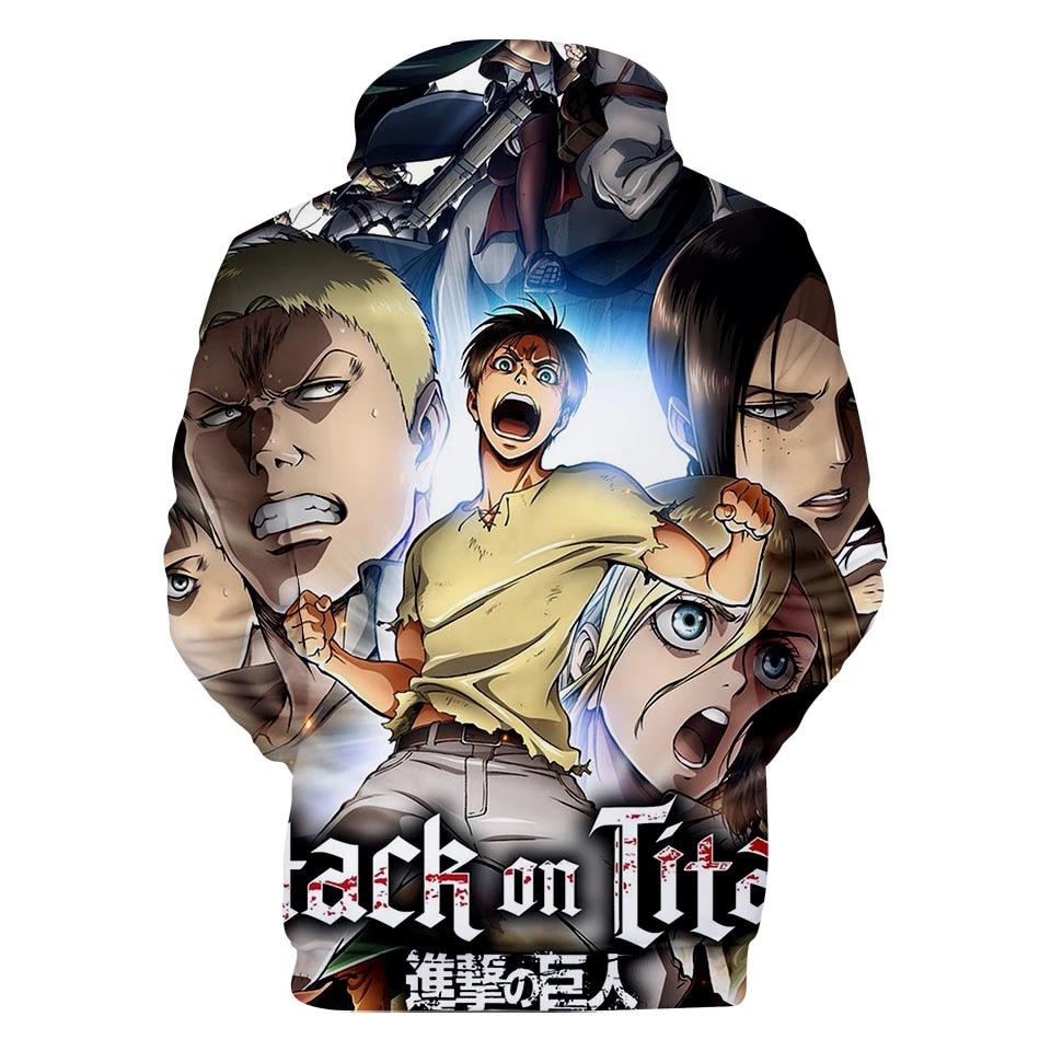 Sweatshirt Manga Attack on Titan Reiner Eren Historia Ymir