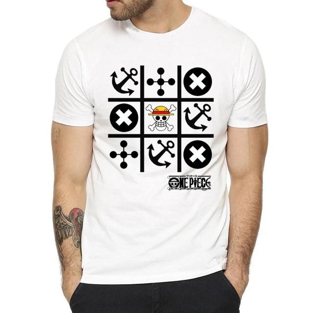 One Piece Tic-Tac-Toe manga t-shirt