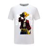 T-shirt blanc Monkey D.Luffy