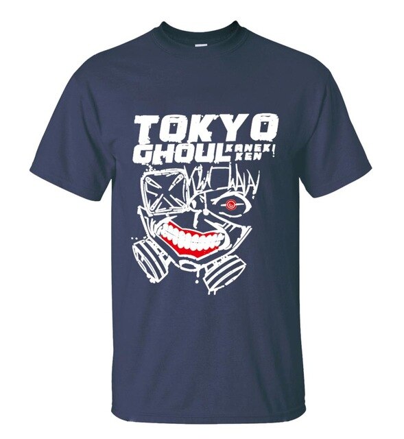 T-shirt manga navy ken kaneki masque tokyo ghoul