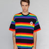 T-Shirt vintage Streetwear multicolore vue de face
