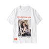 T-Shirt Mona Lisa Streetwear blanc vue de face