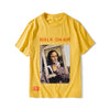 T-Shirt Mona Lisa Streetwear jaune vue de face