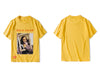 T-Shirt Mona Lisa Streetwear jaune vue d'ensemble