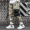 Pantalon Streetwear cargo millitaire beige vue de profil
