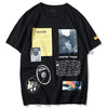 T-Shirt Meteor Streetwear noir vue de face
