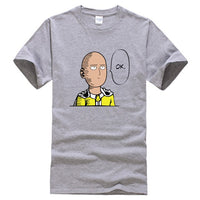 T-Shirt manga gris saitama ok one punch man