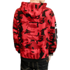 Pull Streetwear camouflage rouge vue de dos