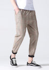 Pantalon à carreau homme Streetwear multicolore claire