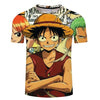 T-shirt Luffy au chapeau de paille