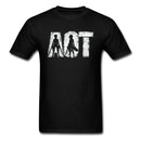 T-shirt manga noir eren et mickasa logo aot