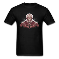 T-shirt manga noir titan colossal attaque des titans