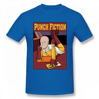 T-shirt manga bleu pulp fiction one punch man