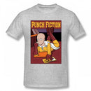 T-shirt manga gris pulp fiction one punch man