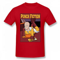 T-shirt manga rouge pulp fiction one punch man