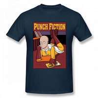 T-shirt manga navy pulp fiction one punch man