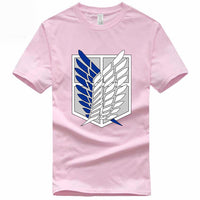 T-shirt manga rose bataillon d'exploration attaque des titans