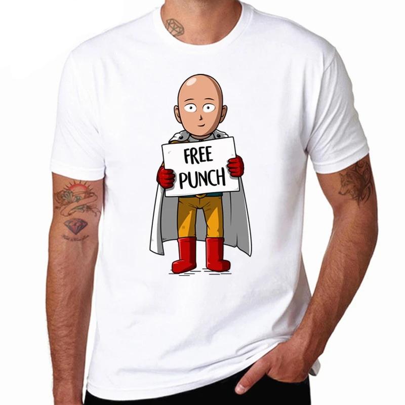 T-Shirt Manga One punch man free punch