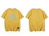 Vintage t-shirts Streetwear jaune vue d'ensemble