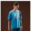 Vintage t-shirts Streetwear bleu vue de face