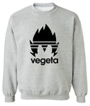 Pull Manga Gris Adidas Dragon Ball Z Vegeta logo noir