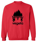 Pull Manga Rouge Adidas Dragon Ball Z Vegeta logo noir