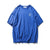 Oversized t-shirt s bleu Streetwear vue de face