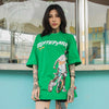 T-Shirt bmx Streetwear vert vue de face