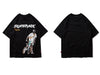 T-Shirt bmx Streetwear noir vue d'ensemble