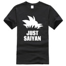 T-Shirt Manga Dragon Ball Z Just Saiyan noir