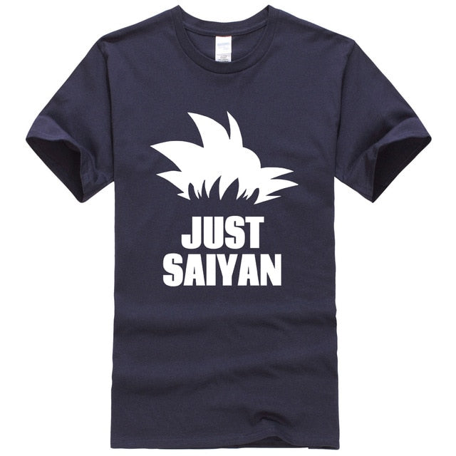 T-Shirt Manga Dragon Ball Z Just Saiyan navy