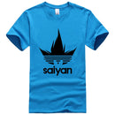 T-Shirt adidas Dragon Ball bleu ciel logo noir