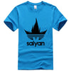 T-Shirt adidas Dragon Ball bleu ciel logo noir
