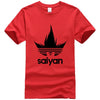 T-Shirt adidas Dragon Ball rouge logo noir