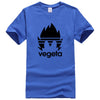 T-Shirt Manga Vegeta Dragon Ball bleu logo noir