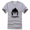 T-Shirt Manga Vegeta Dragon Ball gris logo noir