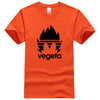 T-Shirt Manga Vegeta Dragon Ball orange logo noir