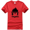 T-Shirt Manga Vegeta Dragon Ball rouge logo noir