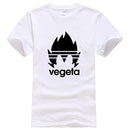 T-Shirt Manga Vegeta Dragon Ball blanc logo noir