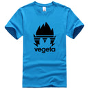 T-Shirt Manga Vegeta Dragon Ball bleu ciel logo noir