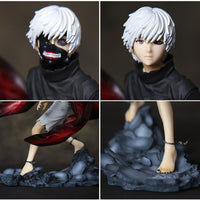 Figurine manga ken kaneki goule borgne deux visages