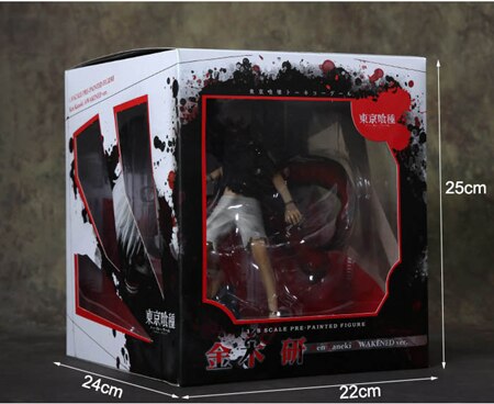 Figurine manga ken kaneki goule borgne avec boite