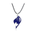 collier manga bleu logo fairy tail