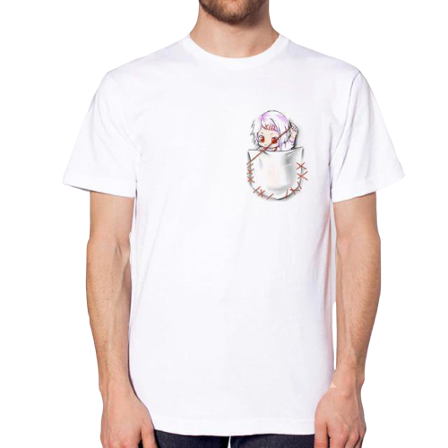 Manga Tokyo Ghoul Juzo Suzuya chibi Pocket T-shirt