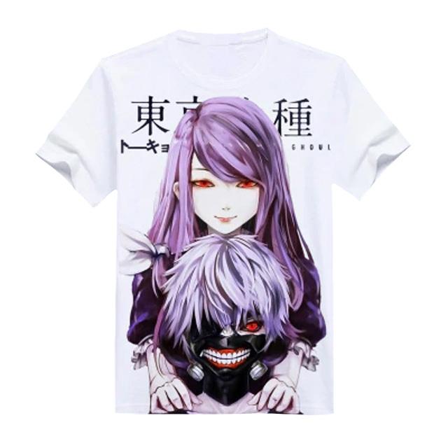 Manga Tokyo Ghoul Lize Kamishiro Ken Kaneki T-shirt